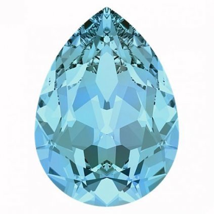 Swarovski® Crystals Pear 4320 14/10mm Aquamarine F