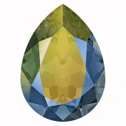 Swarovski® Crystals Pear 4320 14/10mm Iridescent Green F