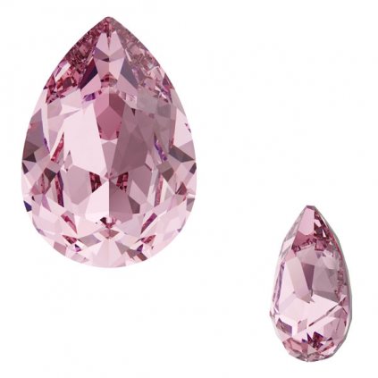 Swarovski® Crystals Pear 4320 14/10mm Light Rose F