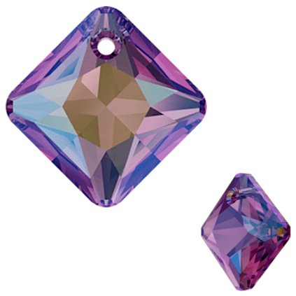 Swarovski® Crystals Princess Cut 6431 16mm Amethyst Shimmer