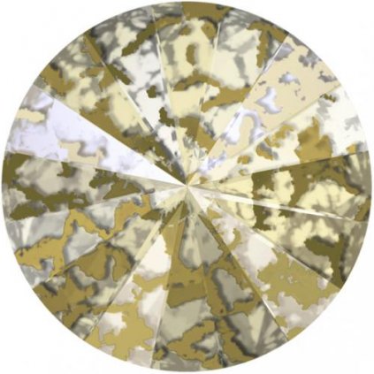 Swarovski® Crystals Rivoli 1122 12mm Gold Patina F