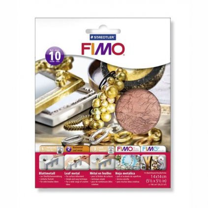 FIMO kovové plátky medené