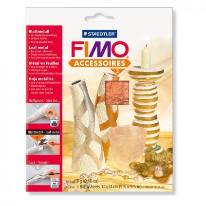 FIMO kovové plátky medený