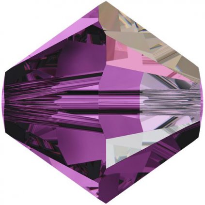 Swarovski® Crystals Xilion Beads 5328 4mm Amethyst AB