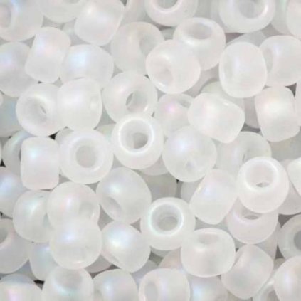 TOHO Round 6/0 Rainbow Frosted Crystal