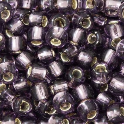 TOHO Round 6/0 Silver/Tanzanite Lined