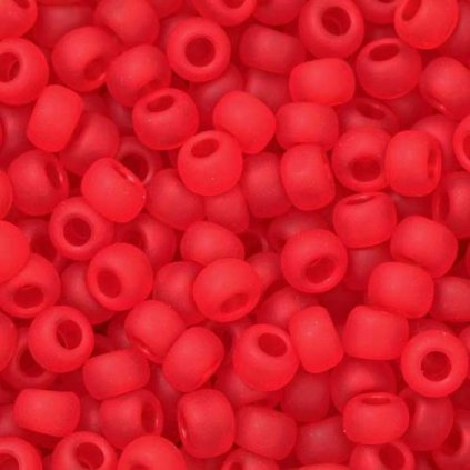 TOHO Round 8/0 Frosted Siam Ruby