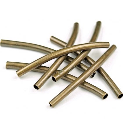 Trubička kovová 2x30mm staré zlato
