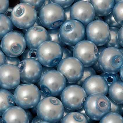 Vosková perle GULIČKA 5mm modrá