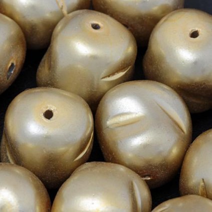 Voskové perly GRANULE 13mm zlatá