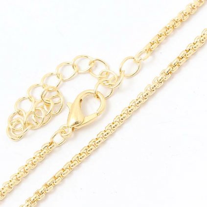 Retiazka SNAKE 2mm 40cm + adjusta gold plating 24kt