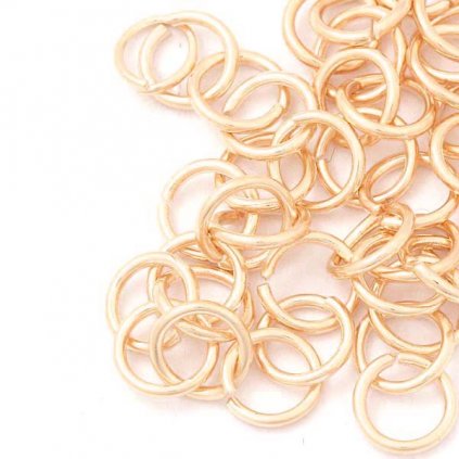 Spojovací krúžok 5/0,7mm chirurgická oceľ rose gold (10ks)