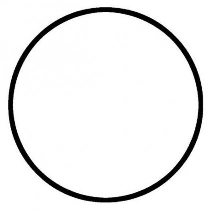 Kovový dekoračný kruh 25cm čierna
