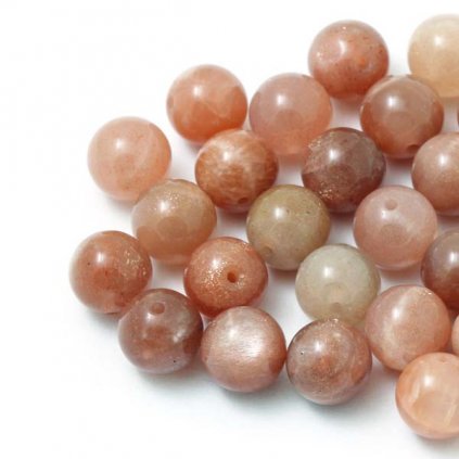Mesačný kameň oranžový 8mm (1ks)