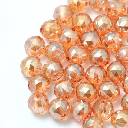 Aura zlatá brúsená 8mm (1ks)