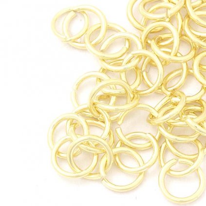 Spojovací krúžok 4/0,8 mm Ag 925/1000 0,05 g gold plating 24kt