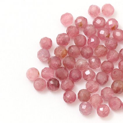 Rubelit 3mm brúsený (1ks)