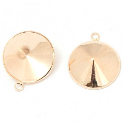 Prívesok Rivoli 12mm chirugická oceľ rose gold