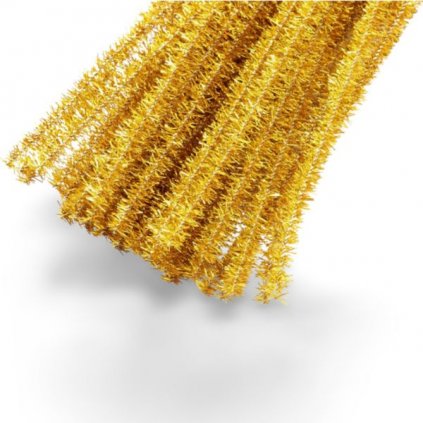 Dekoratívny drôtik chlpatý 30cm rexor zlatý