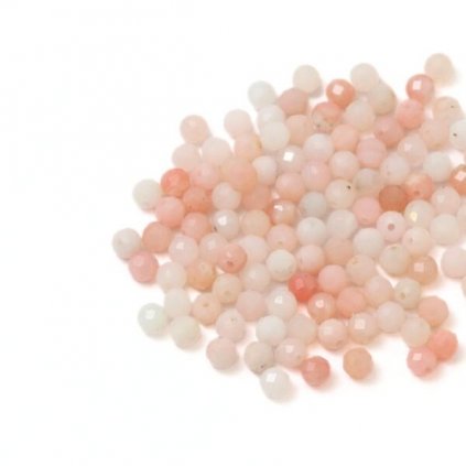 Opál ružový brúsený 3mm (1ks)