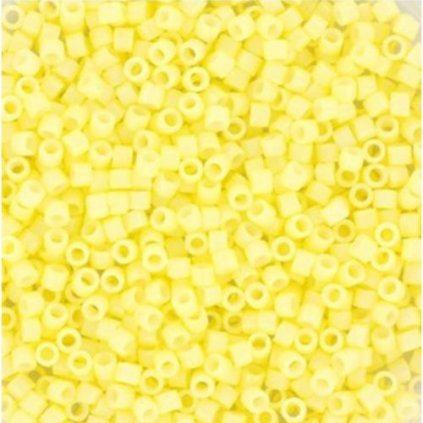 Miyuki Delica 11/0 duracoat opaque dyed light yellow (DB-2101)