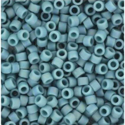 Miyuki Delica 11/0 opaque glazed frosted rainbow turquoise (DB-2315)