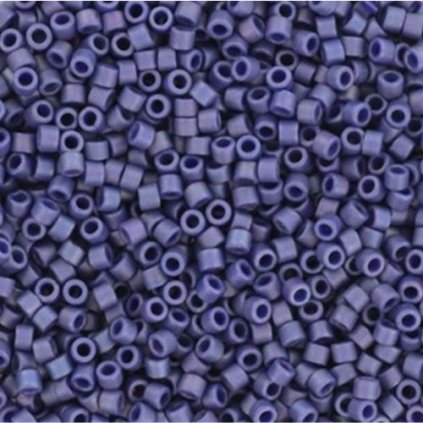 Miyuki Delica 11/0 opaque glazed frosted rainbow navy (DB-2319)