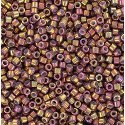 Miyuki Delica 11/0 metallic iris earth batik gold (DB-1010)