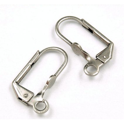 Háčik s placky staré striebro