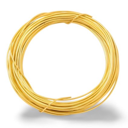 Dekoračný drôtik hliníkový 1,5mm/10m zlatá