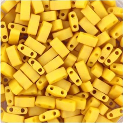 Miyuki Half Tila 5/2,4mm opaque matte canary (HTL-2311)