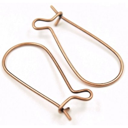 Háčik zatváracie 25mm stará meď