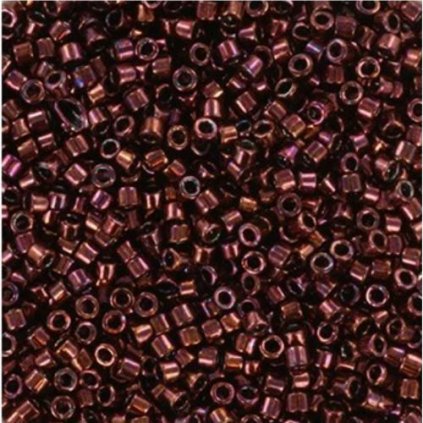 Miyuki Delica 11/0 metallic dark raspberry (DB-12)