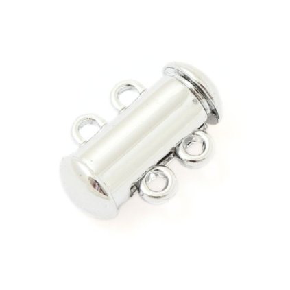 Magnetická záponka dvojradová 15mm platina