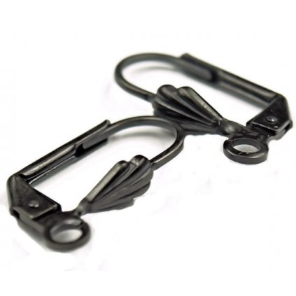 Háčik zatvárací s mušlí čierna