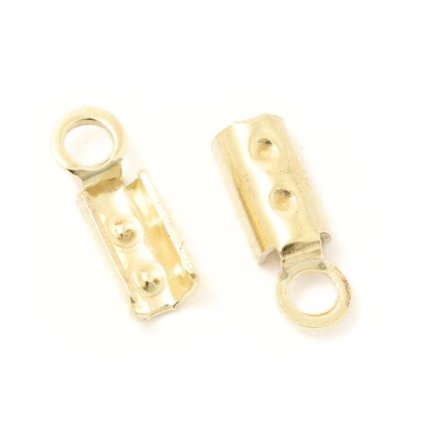 Koncovka na návlekový materiál 8,5/2mm Ag925 gold plating 24kt