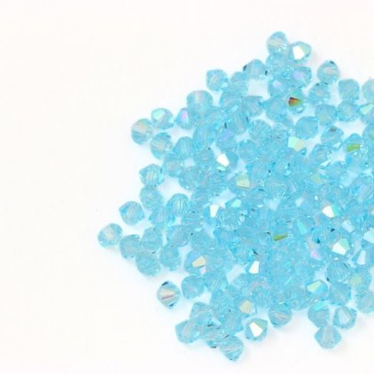 MC perla slniečko 3mm aquamarine AB 60010/28701 (10ks)