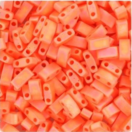 Miyuki Half Tila 5/2,4mm opaque matte ab orange (HTL-406FR)