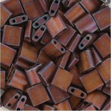 Miyuki Tila 5/5mm metallic matte iris dark raspberry (TL-2005)