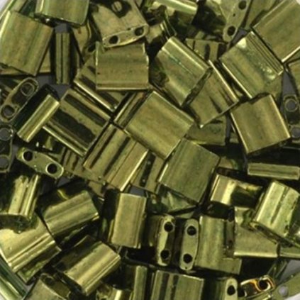 Miyuki Tila 5/5mm gold luster olive (TL-306)