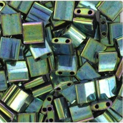 Miyuki Tila 5/5mm metallic iris malachite green (TL-468)