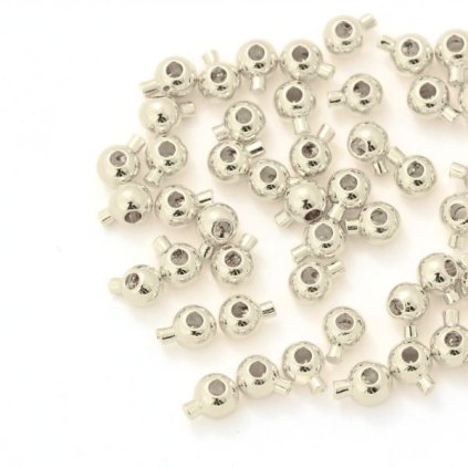 Stoper zamačkavací gulička 5/3,5mm ródium
