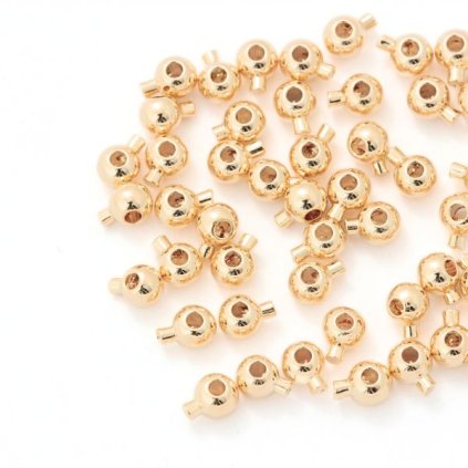 Stoper zamačkavací gulička 5/3,5mm rose gold