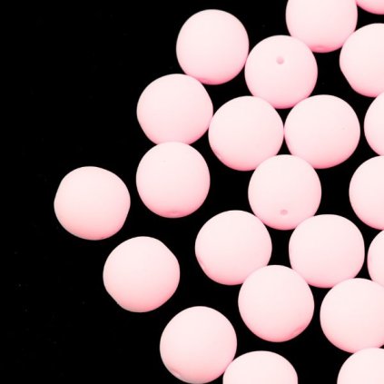 Korálok krčený gulička 8mm ružová 92923/Neon Bondeli (40ks)
