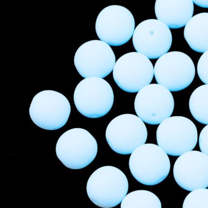 Korálik krčený gulička 8mm modrá 92927/Neon Bondeli (40ks)