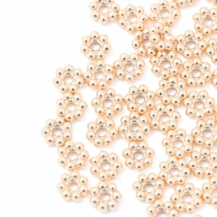 Medzidiel rondelka 6/2mm chirurgická oceľ rose gold