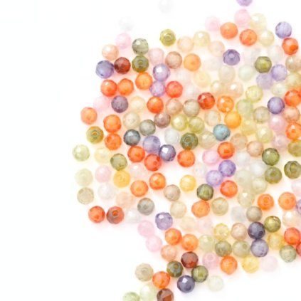 Kubická Zirconia 2mm brúsená mix (10ks)
