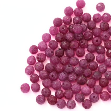 Rubín brúsený 3mm (1ks)