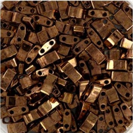 Miyuki Half Tila 5/2,4mm metallic iris dark raspberry (HTL-457B)