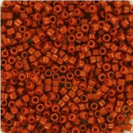 Miyuki Delica 11/0 duracoat opaque dyed ginger rust (DB-2352)